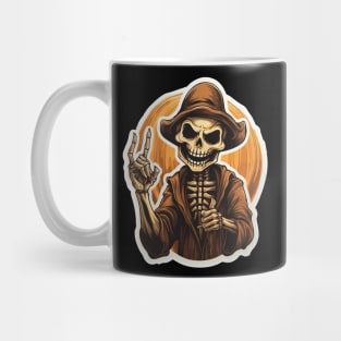 Creepy Command: Halloween's Skeleton Sentinel Mug